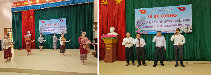 Lễ Bế giảng khóa đào tạo tiếng Việt và cấp giấy chứng nhận năng lực sử dụng tiếng Việt cho lưu học sinh Lào năm 2019