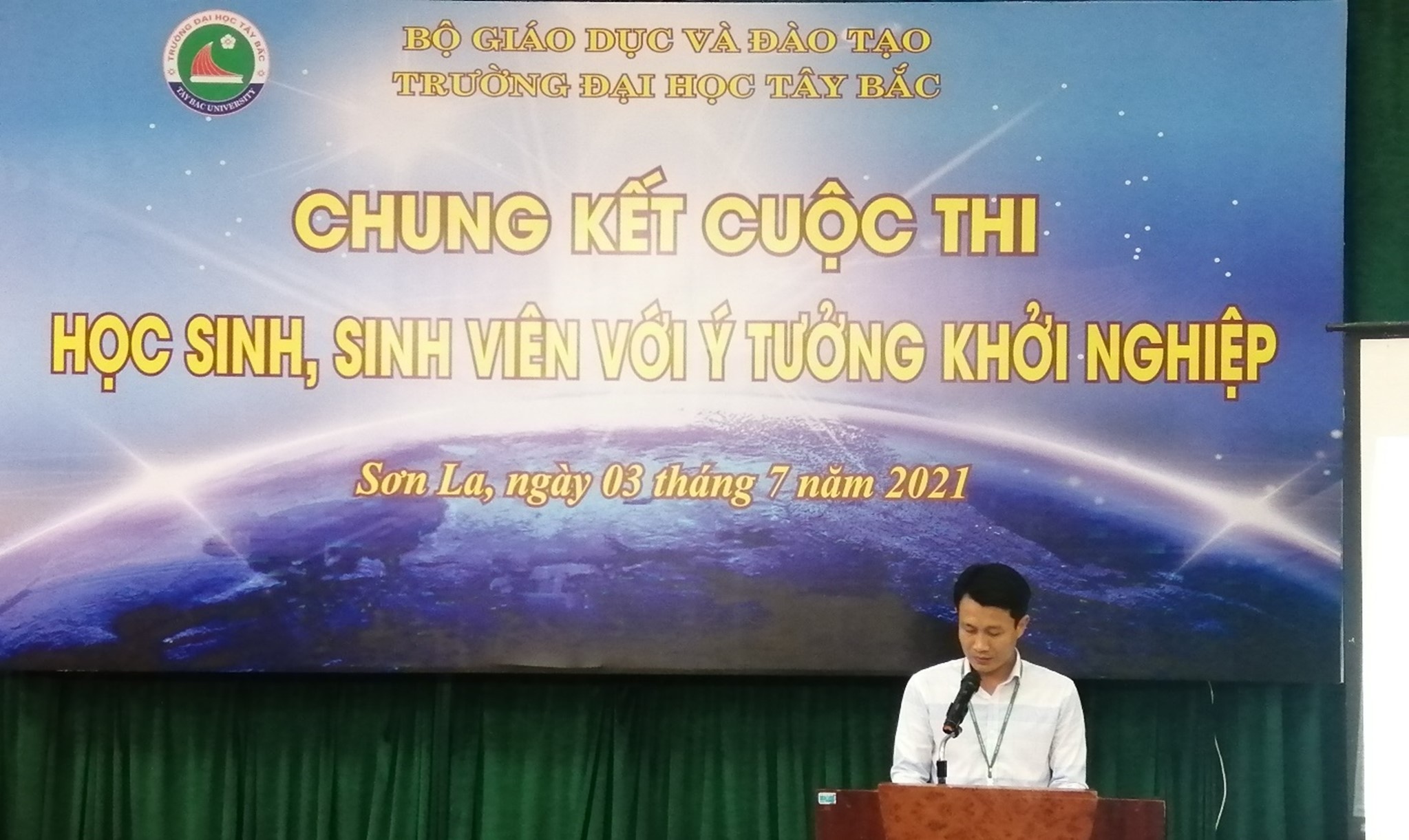 Chung kết cuộc thi học sinh, sinh viên với ý tưởng khởi nghiệp năm 2021 tại Trường Đại học Tây Bắc