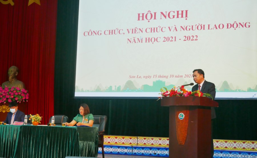 Hội nghị cán bộ, công chức, viên chức và người lao động  Trường Đại học Tây Bắc năm học 2021 – 2022
