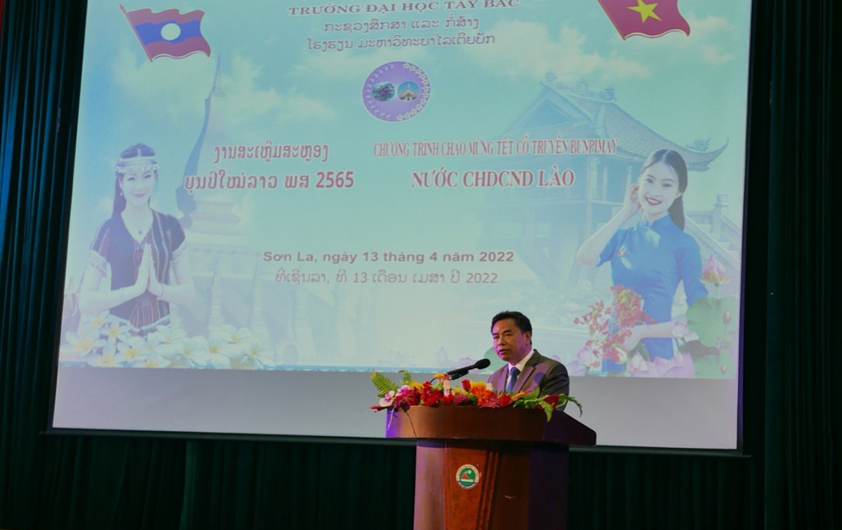 Diễn văn chào mừng Tết Bunpimay 2565 Nước Cộng hòa Dân chủ Nhân dân Lào