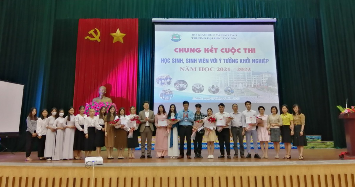 Chung kết Cuộc thi “Học sinh, sinh viên với ý tưởng khởi nghiệp” năm học 2021-2022 tại Trường Đại học Tây Bắc