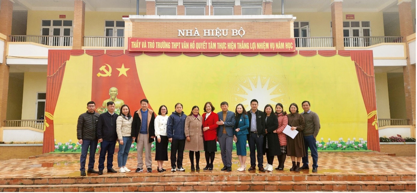Hoạt động hỗ trợ, kết nối và phục vụ cộng đồng tại Vân Hồ của Bộ môn Địa lý tháng 2 năm 2023