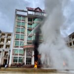 Lễ phát động, tuyên truyền, huấn luyện nghiệp vụ, diễn tập phòng cháy chữa cháy tại Trường Đại học Tây Bắc năm 2023