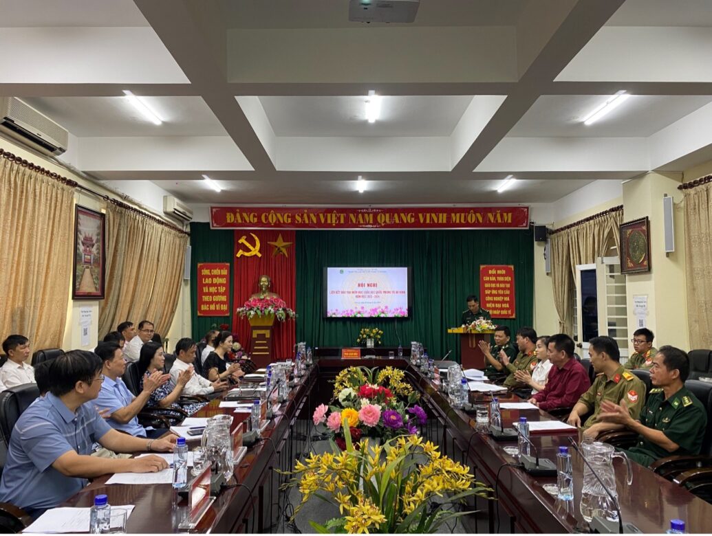 Hội nghị liên kết đào tạo môn học Giáo dục Quốc phòng và An ninh năm học 2023 – 2024