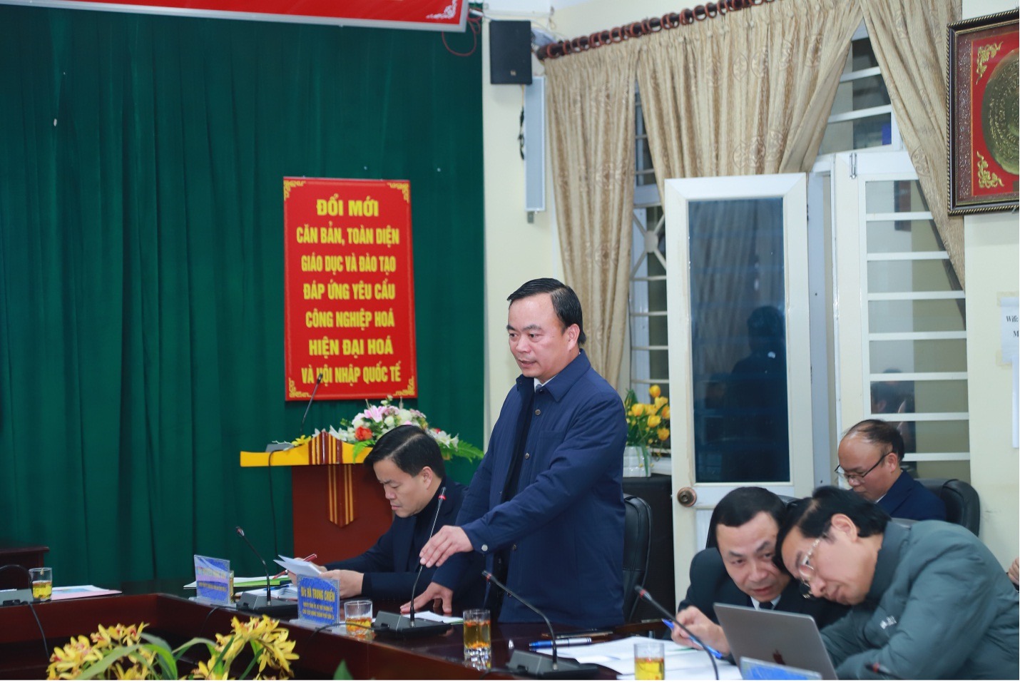 Đồng chí Hoàng Quốc Khánh - Phó Bí thư Tỉnh ủy, Chủ tịch UBND tỉnh Sơn La thăm và làm việc với Trường Đại học Tây Bắc