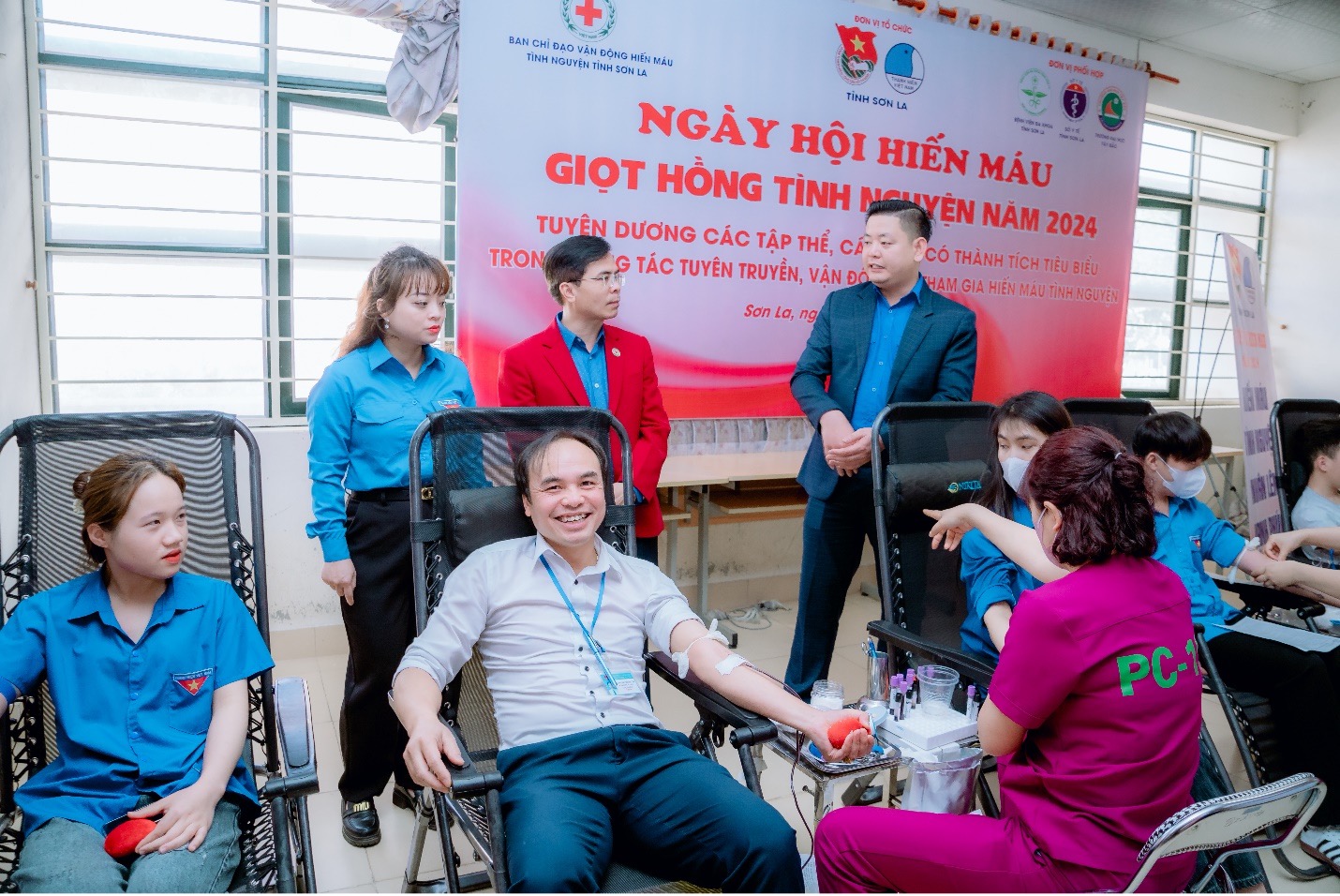 Trường Đại học Tây Bắc phối hợp tổ chức "Ngày hội hiến máu - Giọt hồng tình nguyện" năm 2024