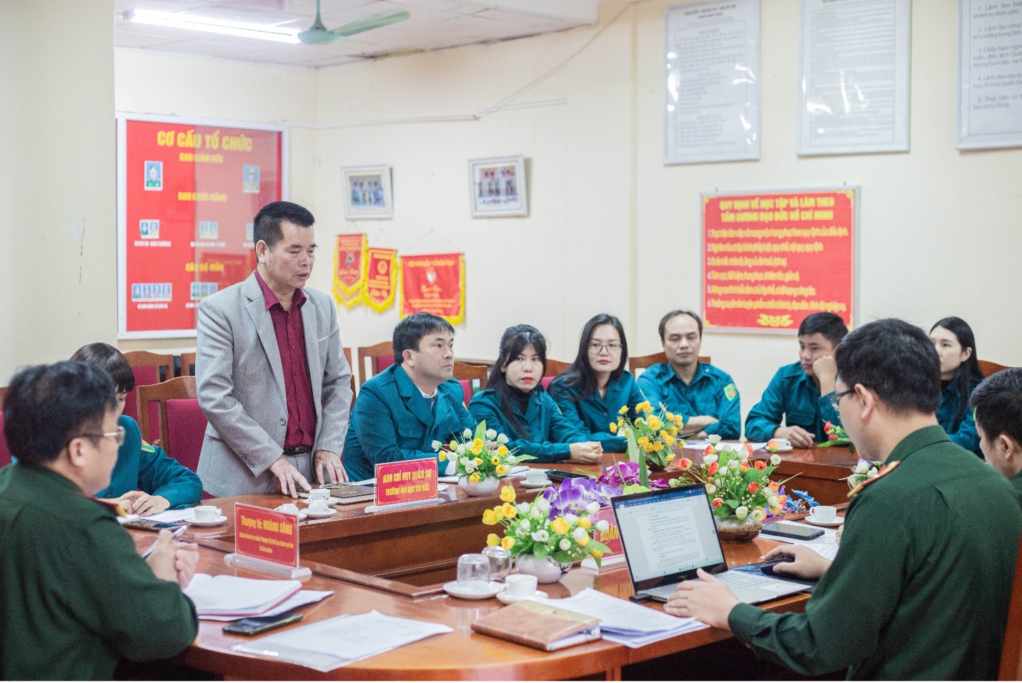Bộ Chỉ huy quân sự tỉnh Sơn La thanh tra việc thực hiện Nghị định 168/2018/NĐ-CP ngày 28/12/2018 của Chính phủ về công tác Quốc phòng ở Bộ, ngành Trung ương, địa phương đối với Trường Đại học Tây Bắc năm 2024