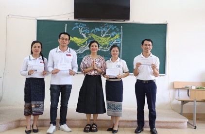 Ngoại khóa “Tiếng Việt và giao lưu văn hóa Việt Nam - Lào” dành cho lưu học sinh hệ Dự bị tiếng Việt năm học 2023-2024                                                       Người viết: TS. Trần Thị Lan Anh Thực hiện Kế hoạch năm học 2023-2024 của Khoa Kho