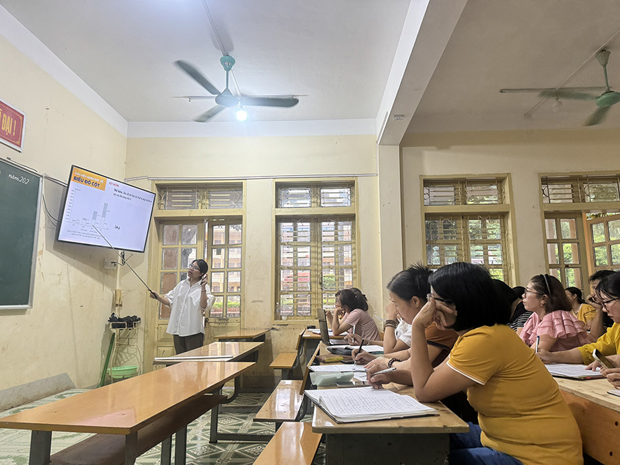 Trường Đại học Tây Bắc tập huấn, bồi dưỡng giáo viên THCS tại huyện Mai Sơn