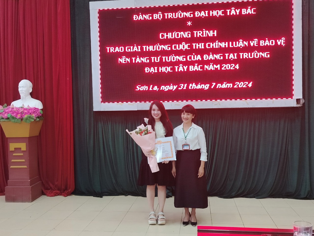 Chương trình tổng kết và trao giải thưởng Cuộc thi chính luận về bảo vệ nền tảng tư tưởng của Đảng tại Trường Đại học Tây Bắc năm 2024