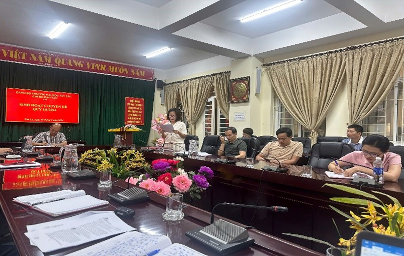 Chi bộ Đào tạo - Trường Đại học Tây Bắc sinh hoạt chuyên đề Quý III/2024