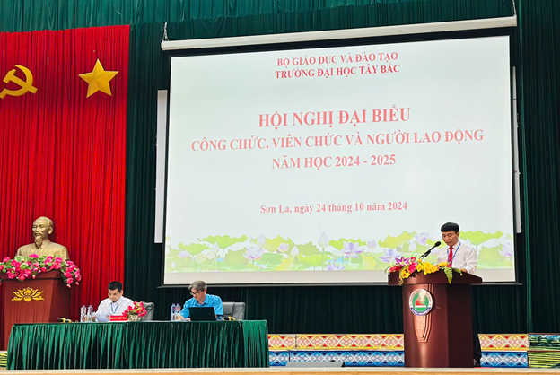 Hội nghị Đại biểu công chức, viên chức người lao động năm học 2024 - 2025 tại Trường Đại học Tây Bắc