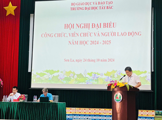 Hội nghị Đại biểu công chức, viên chức người lao động năm học 2024 - 2025 tại Trường Đại học Tây Bắc