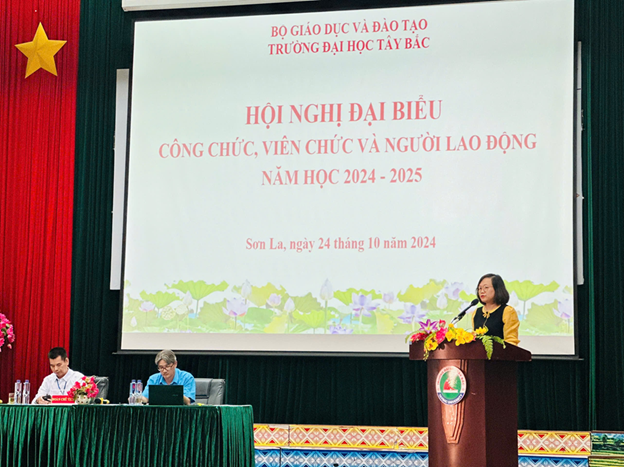 Hội nghị Đại biểu công chức, viên chức người lao động năm học 2024 - 2025 tại Trường Đại học Tây Bắc