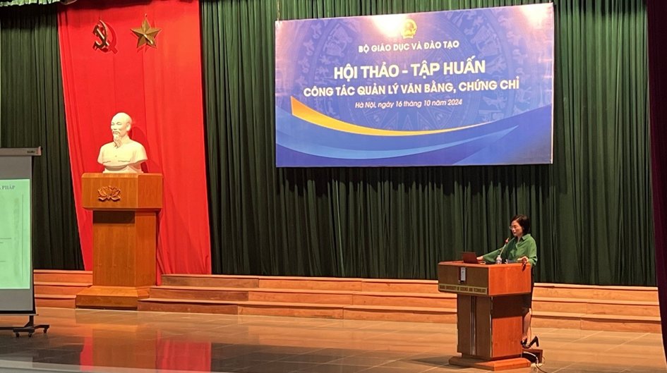 Trường Đại học Tây Bắc tham dự hội thảo tập huấn về công tác quản lý văn bằng, chứng chỉ năm 2024