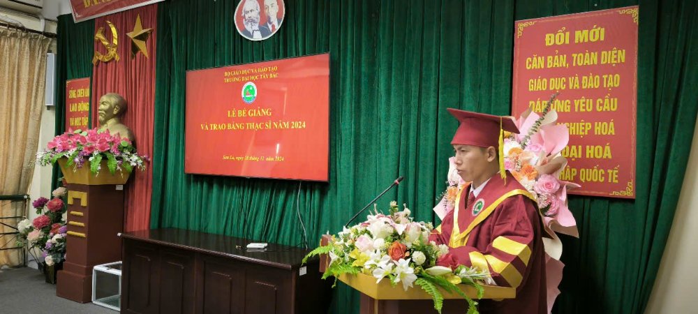 Trường Đại học Tây Bắc tổ chức Lễ Bế giảng và trao bằng Thạc sĩ năm 2024