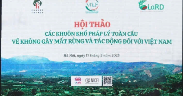 Trường Đại học Tây Bắc tham gia hội thảo: Các khuôn khổ pháp lý toàn cầu về không gây mất rừng và tác động đối với Việt Nam