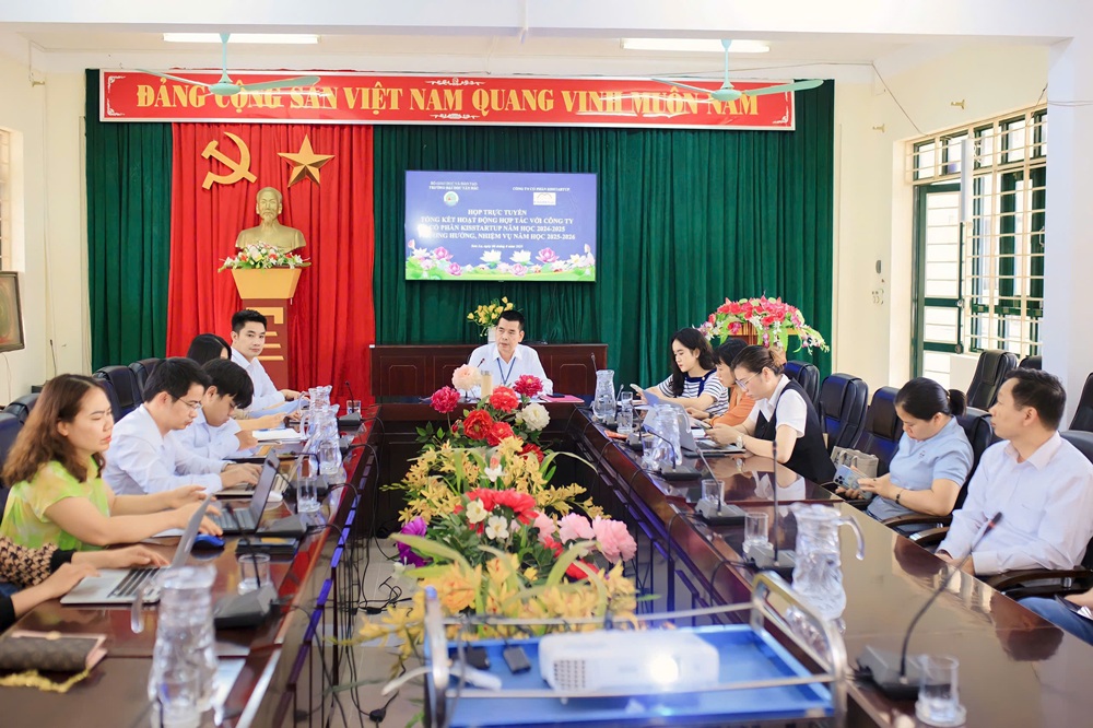 Trường Đại học Tây Bắc và Công ty Cổ phần Kisstartup tổng kết hoạt động hợp tác năm học 2024-2025,  thống nhất phương hướng nhiệm vụ năm học 2025-2026