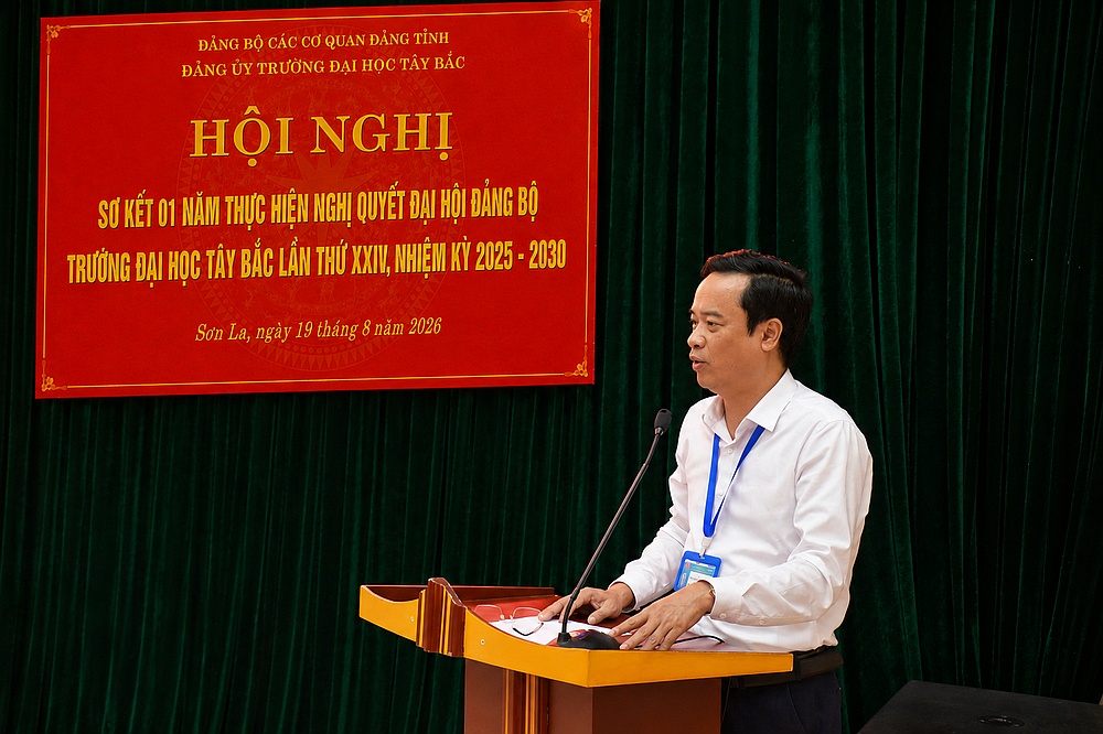 Trường Đại học Tây Bắc sơ kết 01 năm thực hiện Nghị quyết Đại hội Đảng bộ Trường lần thứ XXIV, nhiệm kỳ 2025–2030